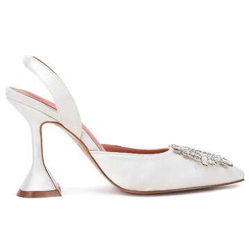 VETASTE Women's Crystal Slingback High Heel Pumps