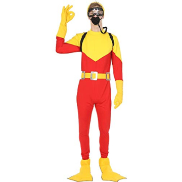 Vibrant Scuba Steve Costume for Men - Fun and Stylish