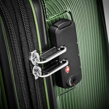 Samsonite Winfield 3 DLX Hardside Expandable Luggage with Spinners, Ombre Green, 2-Piece Set (20/25)