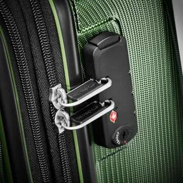 Samsonite Winfield 3 DLX Hardside Expandable Luggage with Spinners, Ombre Green, 2-Piece Set (20/25)