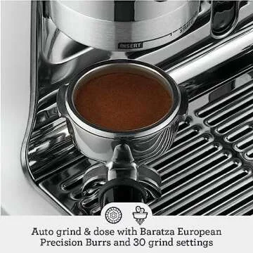 Breville the Oracle Touch Automatic Espresso Machine with Grinder & Milk Frother, Espresso Maker with Touchscreen, Cappuccino & Latte Machine for Home, BES990BSS, Brushed Stainless Steel