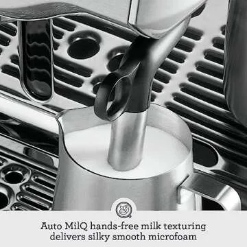 Breville the Oracle Touch Automatic Espresso Machine with Grinder & Milk Frother, Espresso Maker with Touchscreen, Cappuccino & Latte Machine for Home, BES990BSS, Brushed Stainless Steel