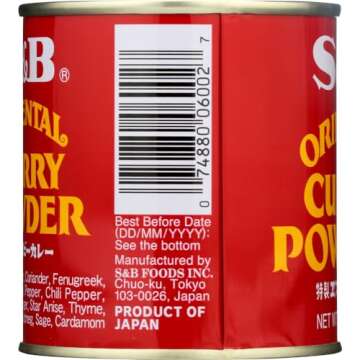 S&B Curry Powder, Oriental, 3 oz (85 g) (Pack of 2)