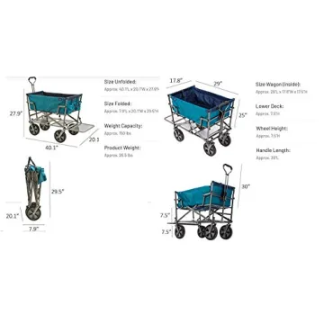 MacSports Heavy Duty Double Decker Utility Cart