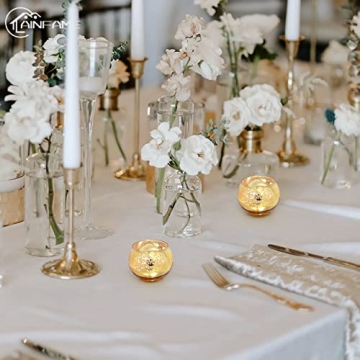 Elegant Gold Votive Holders for Weddings and Celebrations