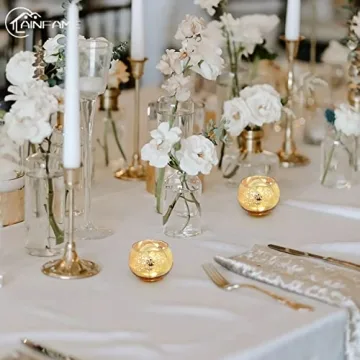 Elegant Gold Votive Holders for Weddings and Celebrations
