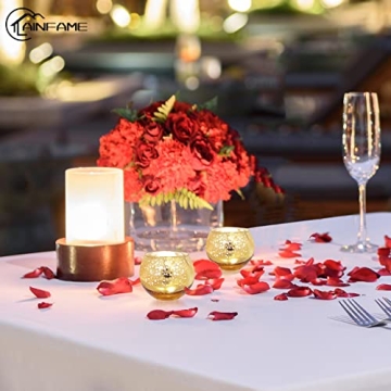 Elegant Gold Votive Holders for Weddings and Celebrations