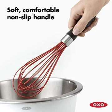 OXO Good Grips 11-Inch Silicone Balloon Whisk - Red