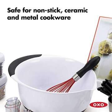 OXO Good Grips 11-Inch Silicone Balloon Whisk - Red