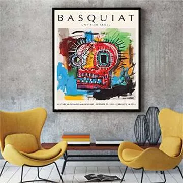 Batuba Design Mix Artist Wall Art, Set of 6 Poster Prints (8'' x 10''), Living Room & Bedroom Wall Decor, Glossy Paper, Unframed, Multicolor, Art Deco Style