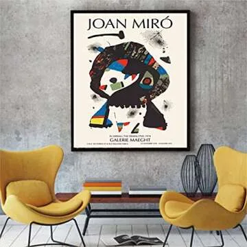 Batuba Design Mix Artist Wall Art, Set of 6 Poster Prints (8'' x 10''), Living Room & Bedroom Wall Decor, Glossy Paper, Unframed, Multicolor, Art Deco Style