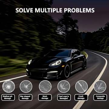 HSAND Windshield Repair Kit for Quick Glass Repairs