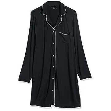 Stylish Amazon Essentials Women's Piped Nightshirt for Comfort