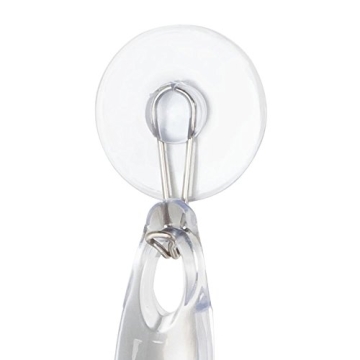 iDesign 12" Clear Bath Squeegee with Suction Hook