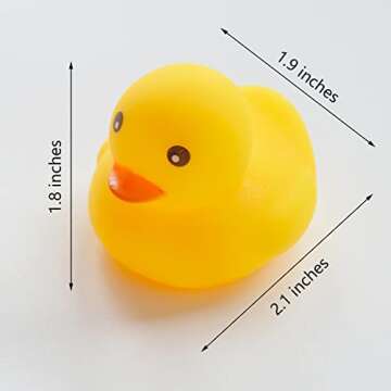DuomiW Rubber Ducks Yellow Rubber Bath Ducks Baby Bath Toy 20 Pack (2.1'')