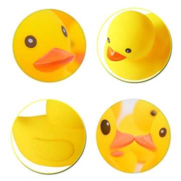 DuomiW Rubber Ducks Yellow Rubber Bath Ducks Baby Bath Toy 20 Pack (2.1'')