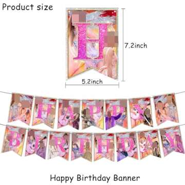 Complete Birthday Decorations Set for Fans Parties