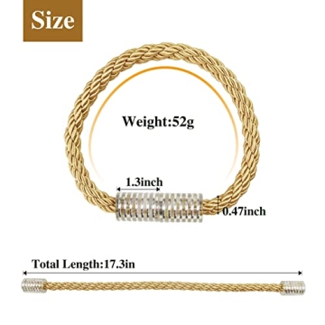 Nieffeiy Magnetic Curtain Tiebacks Stylish & Convenient