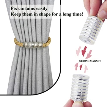 Nieffeiy Magnetic Curtain Tiebacks Stylish & Convenient