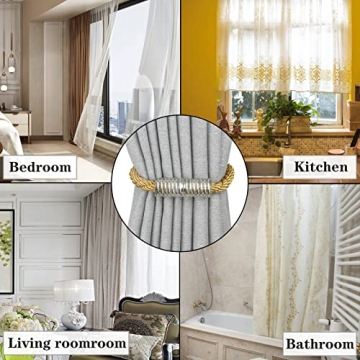 Nieffeiy Magnetic Curtain Tiebacks Stylish & Convenient