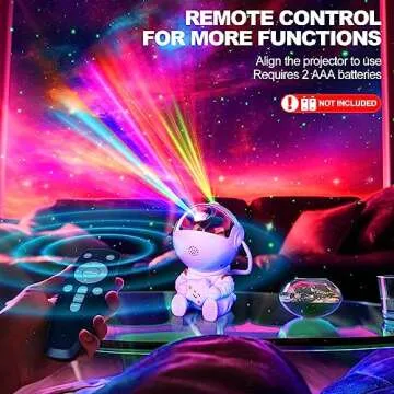 BURNNOVE Astronaut Galaxy Star Projector with Remote Control