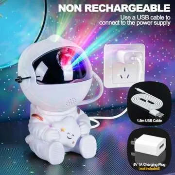 BURNNOVE Astronaut Galaxy Star Projector with Remote Control