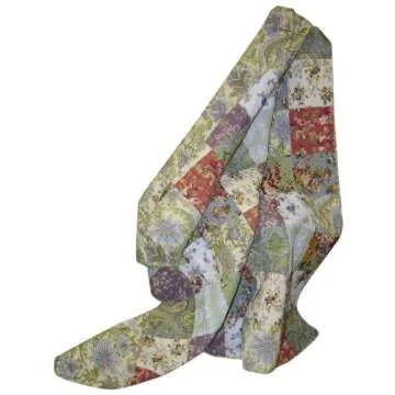 Cozy Greenland Home Blooming Prairie Quilted Throw - Colorful Comfort