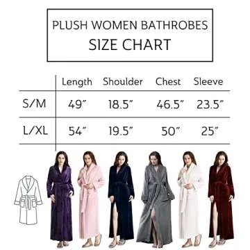 Plush Women’s Long Bathrobe for Cozy Comfort
