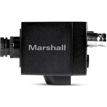 Marshall CV505-M Full-HD 3G/HD-SDI 2.5MP Mini-Broadcast POV Camera (50/60/25/30 fps) with 3.7mm 2MP Lens, 2.5 Megapixel 1/3-inch CMOS Sensor, Horizontal Resolution 1000TVL