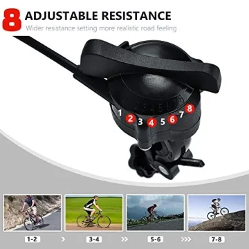 Quiet Indoor Bike Trainer Stand with 8-Level Resistance