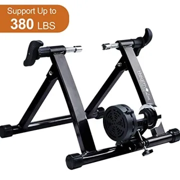 Quiet Indoor Bike Trainer Stand with 8-Level Resistance
