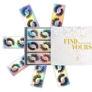 DYSILK 36 Pairs Faux Mink Eyelashes for Glamorous Looks