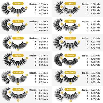 DYSILK 36 Pairs Faux Mink Eyelashes for Glamorous Looks