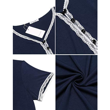 Ekouaer Maternity Nursing Nightgown for New Moms Comfort