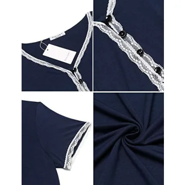 Ekouaer Maternity Nursing Nightgown for New Moms Comfort