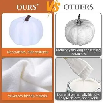 Maidprin 12pcs Assorted Fake Pumpkins with 50Pcs Artificial Maple Leaves, Farmhouse Harvest Faux Pumpkins for Fall Wedding Thanksgiving Halloween Decoration