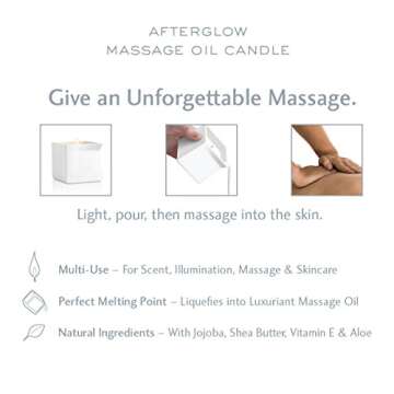 Jimmyjane Afterglow Massage Oil Candle, Dark Vanilla