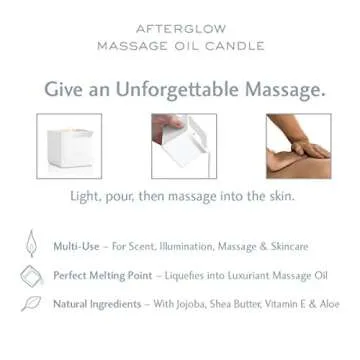 Jimmyjane Afterglow Massage Oil Candle, Dark Vanilla