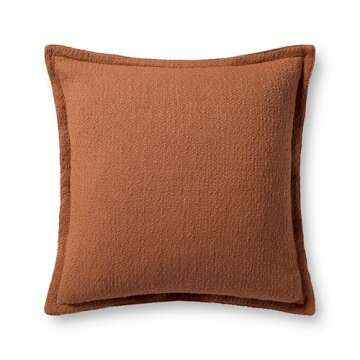 Loloi Chris Loves Julia Morris Collection Rust Orange Pillow 22''
