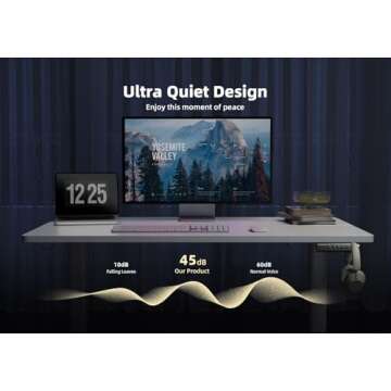 Seang Adjustable Electric Standing Desk for Comfort