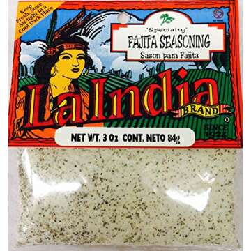 La India Fajita Seasoning Cello 3 oz - Authentic Flavor for Delicious Meals