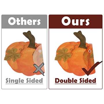 Ivenf Thanksgiving Window Clings for Autumn Decor