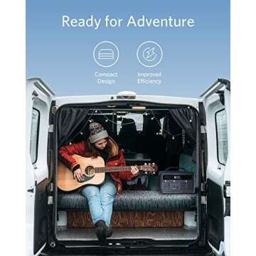 Anker Portable Generator 778Wh, 545 Portable Power Station (PowerHouse 778Wh), 500W Outdoor Generator with 110V 2-AC Outlets, 2X 60W PD Outputs and LED Light for RV, Camping, Emergencies, and More