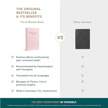 6-Minute Diary - Guided Gratitude Journal for Women