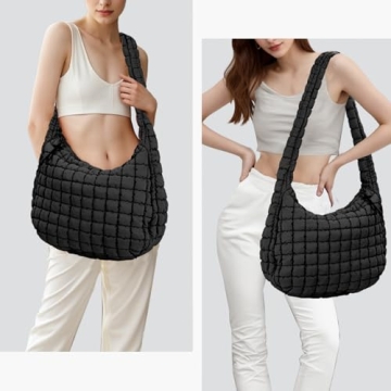 Stylish Quilted Puffer Tote Bag for Women - Ideal Gift