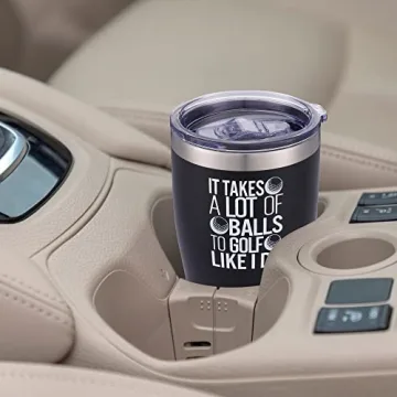 Misty Hawk Golf Mug Tumbler - Insulated Coffee Cup