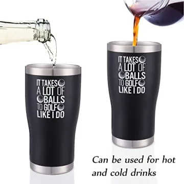 Misty Hawk Golf Mug Tumbler - Insulated Coffee Cup