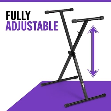 On-Stage KS7190 Adjustable Keyboard Stand - Sturdy & Portable