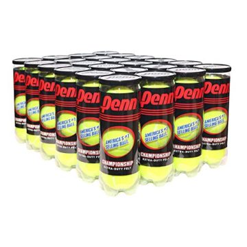 Penn Championship Extra Duty Tennis Balls - 24 Cans, 72 Balls - Unmatched Performance