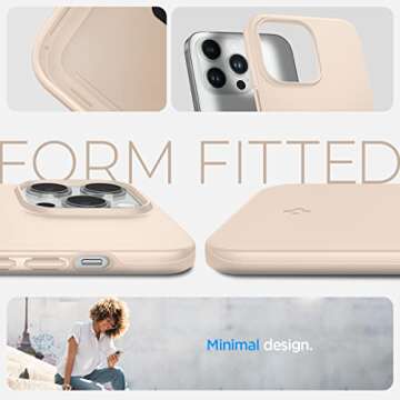 Spigen Thin Fit Designed for iPhone 14 Pro Max Case (2022) [Military-Grade Protection] - Sand Beige